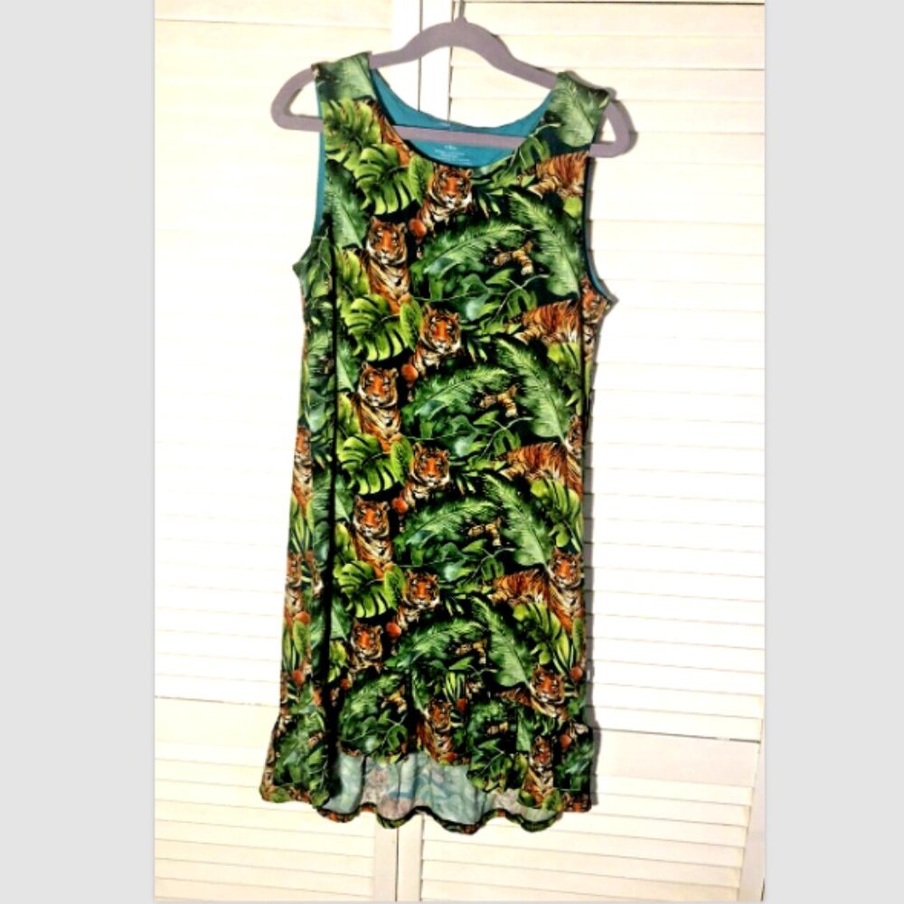 Tropical HiLo Ruffled Sleeveless Dress size 9 Posh Peanut NWT Ultrasoft Bamboo